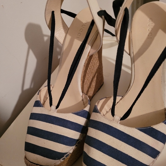Gucci size 11 blue and white canvas - Picture 3 of 6